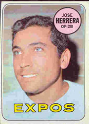 1969 Topps Baseball Cards      378     Jose Herrera RC